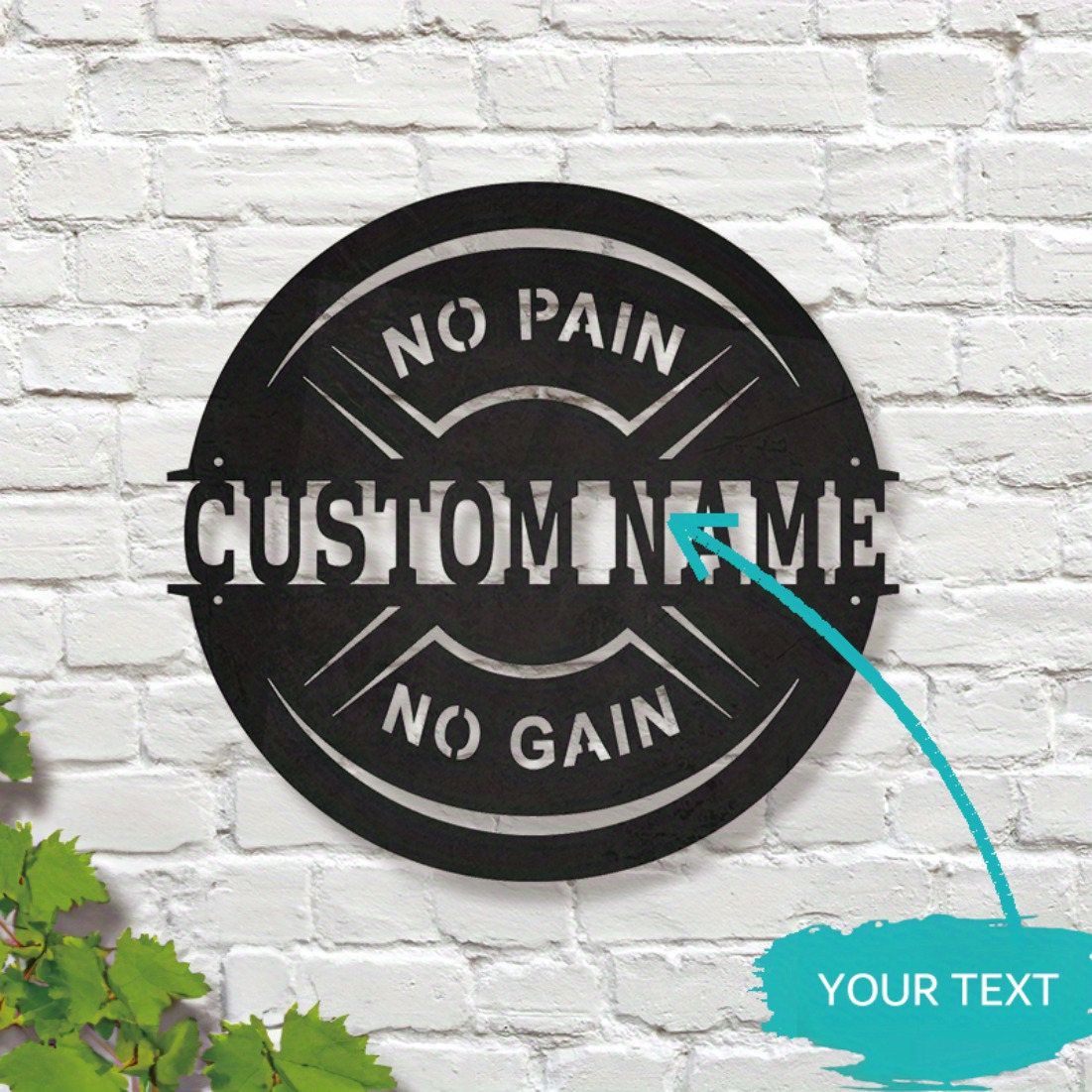 Personalized Vintage Metal Wal - đánh giá và giá Home Gym Names