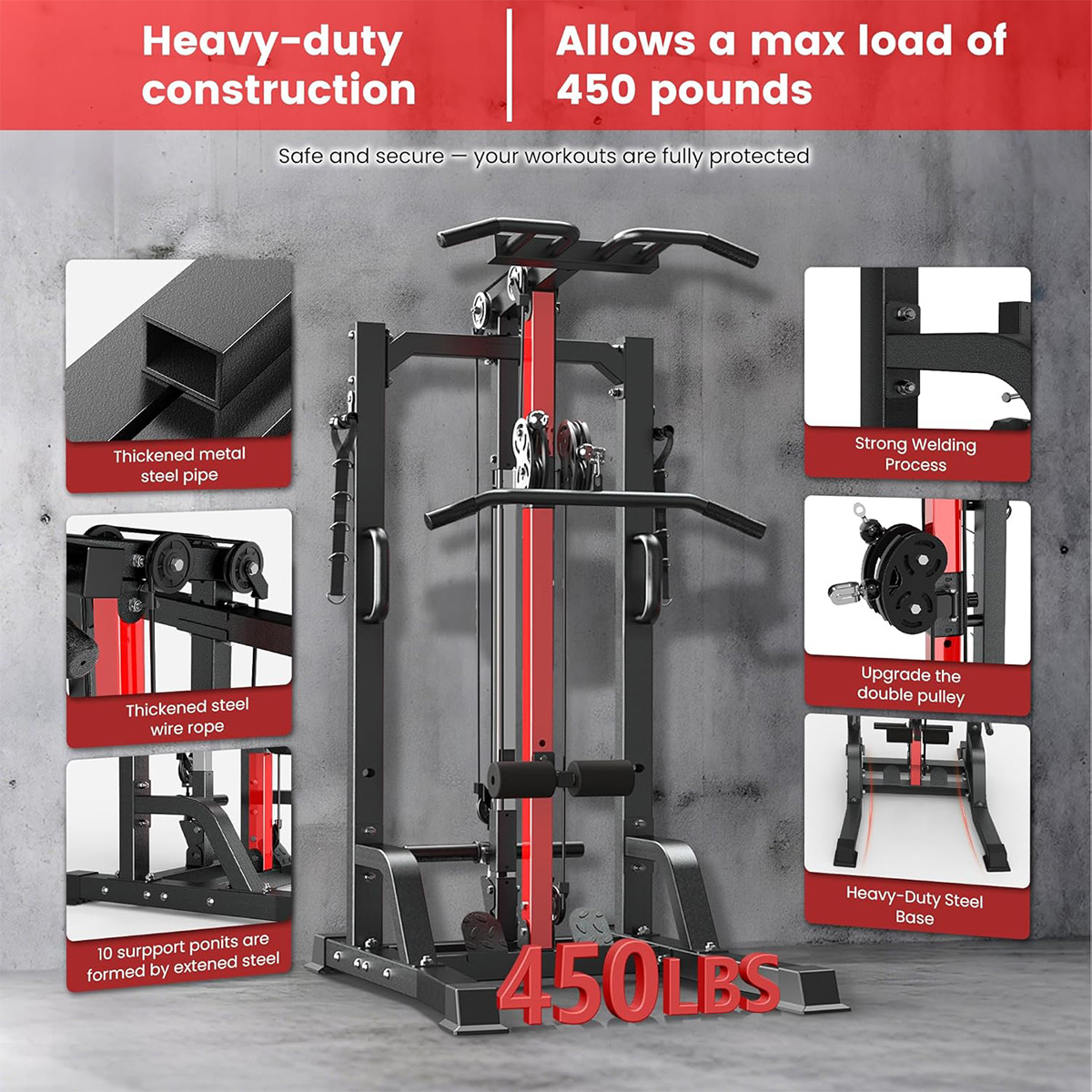 Pooboo Home Gym Machine - High - đánh giá và giá Home Gym Machine