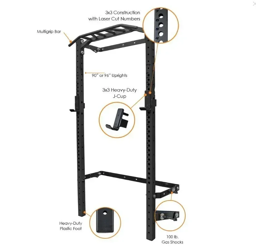 Gym and Home Use Fitness Equip - đánh giá và giá Home Gym Folding Rack