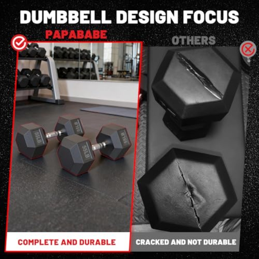 Rubber Encased Hex Dumbbell Se - đánh giá và giá Hex Dumbbell Set