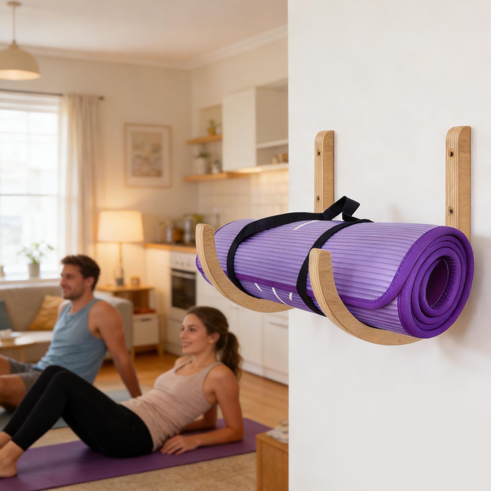Yoga Mat Storage Rack 2 Pieces - đánh giá và giá Home Gym Folding Rack