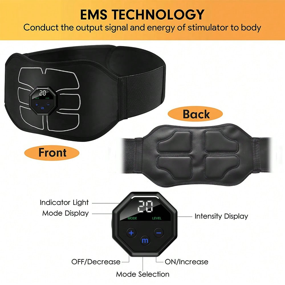 1Pc Abdominal Trainer Belt USB - đánh giá và giá Home Gym Essentials