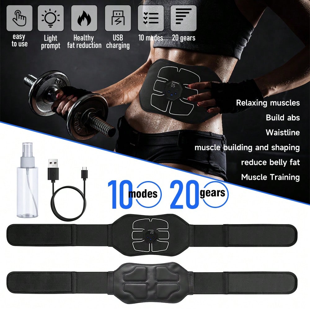 1Pc Abdominal Trainer Belt USB - đánh giá và giá Home Gym Essentials