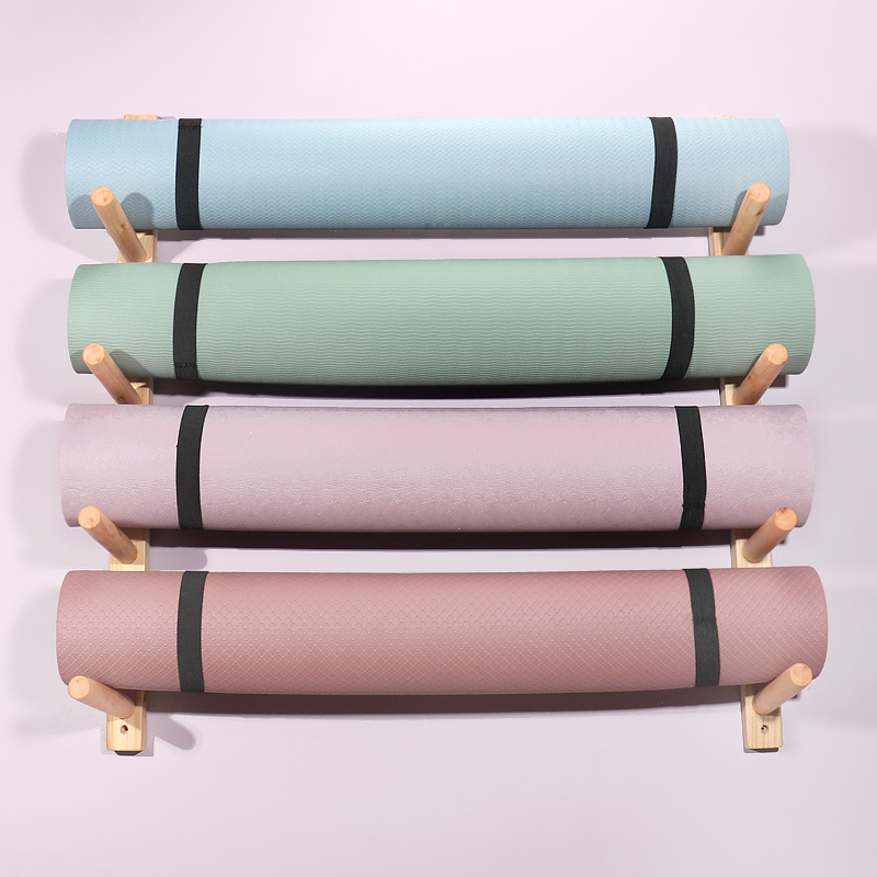 Wooden Yoga Mat Holder Wall Mo - đánh giá và giá Home Gym Folding Rack