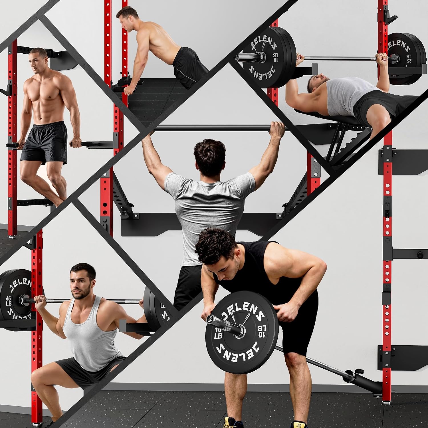 Wall Mounted Folding Squat Rac - đánh giá và giá Home Gym Folding Rack