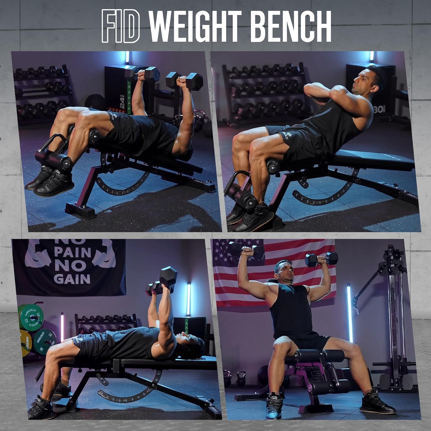 Home Gym Weight Bench - Steel  - đánh giá và giá Home Gym Weight