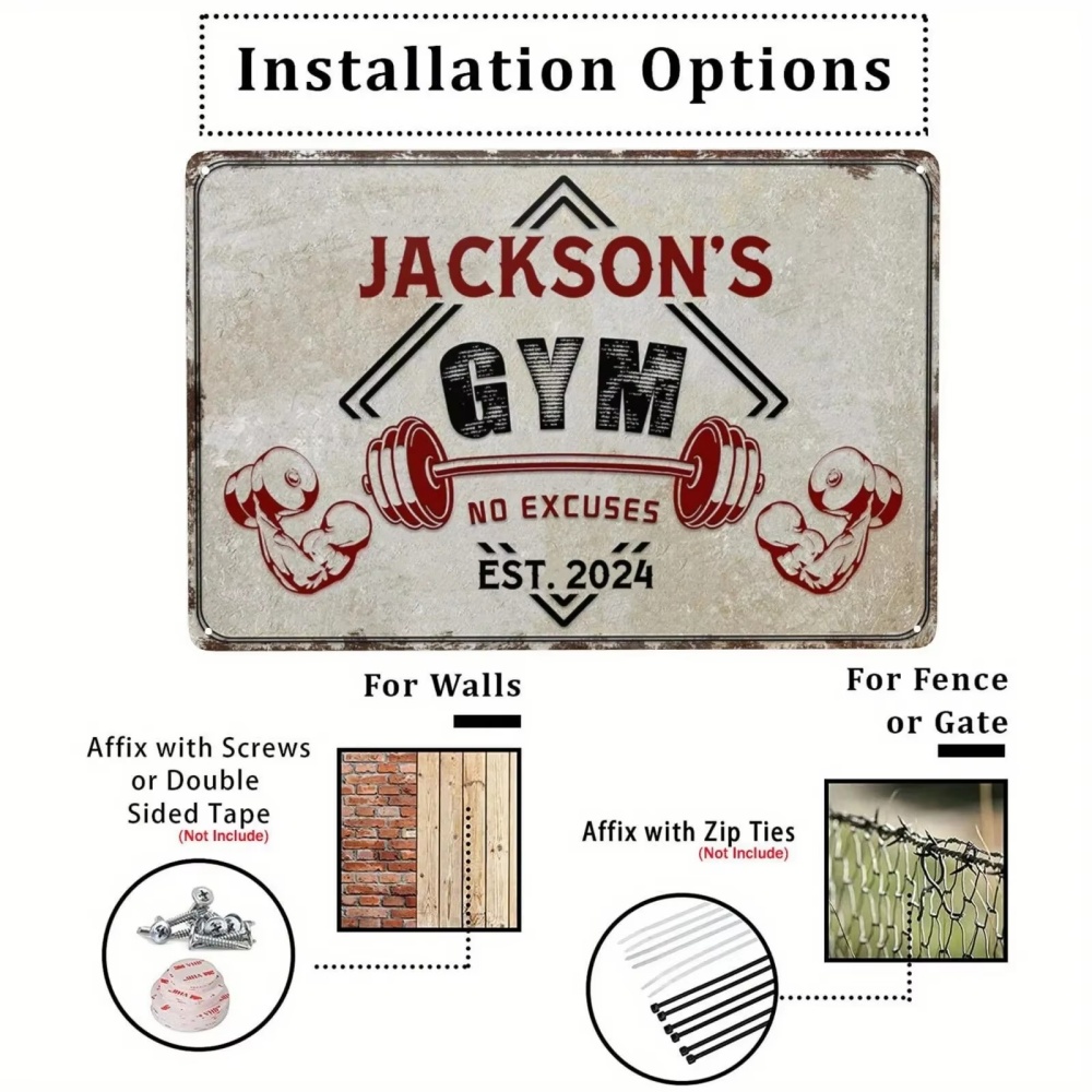 Custom Personalized Vintage Na - đánh giá và giá Home Gym Names